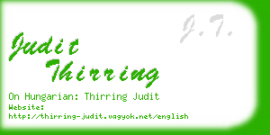 judit thirring business card